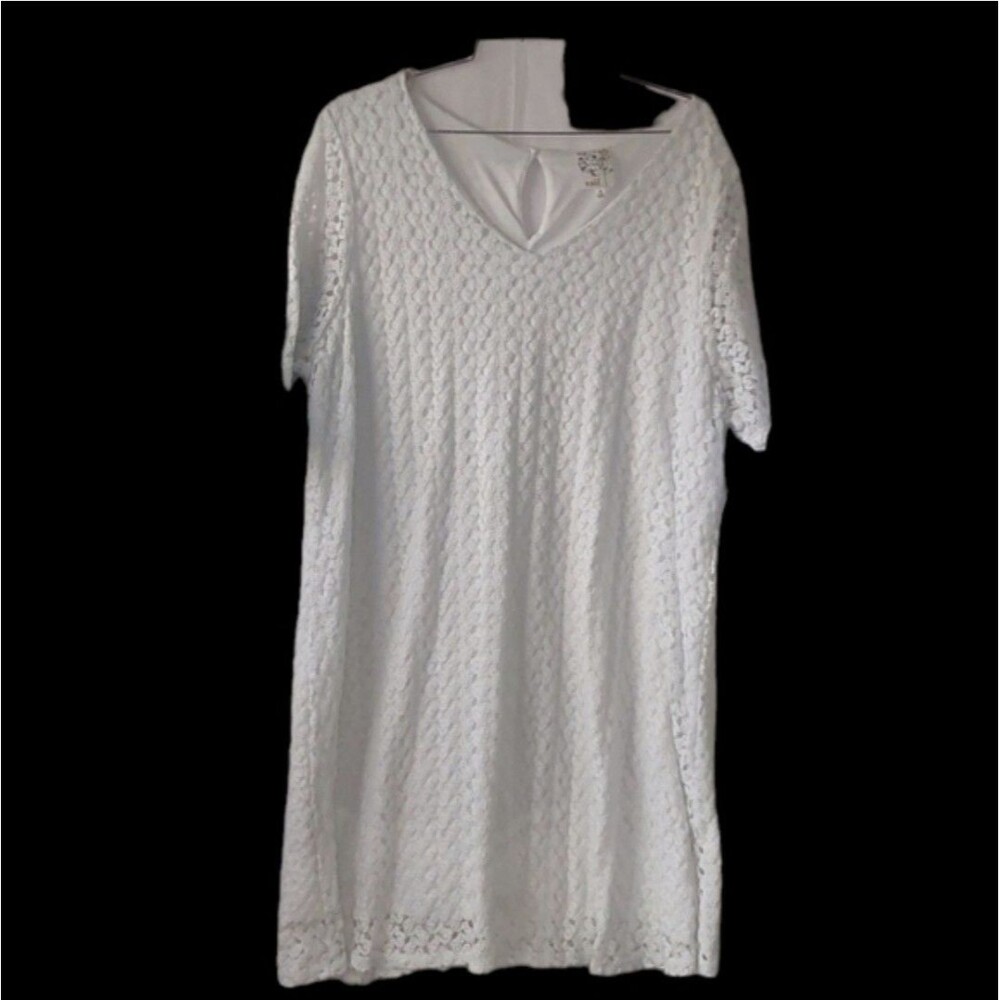 Naif White Lace Dress Women's 3X